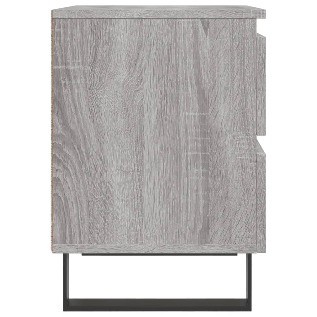 Nachttisch Grau Sonoma 40x35x50 cm Holzwerkstoff
