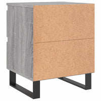 Thumbnail for Nachttische 2 Stk. Grau Sonoma 40x35x50 cm Holzwerkstoff