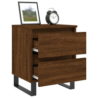 Thumbnail for Nachttische 2 Stk. Braun Eichen-Optik 40x35x50 cm Holzwerkstoff