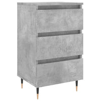 Thumbnail for Nachttisch Betongrau 40x35x69 cm Holzwerkstoff