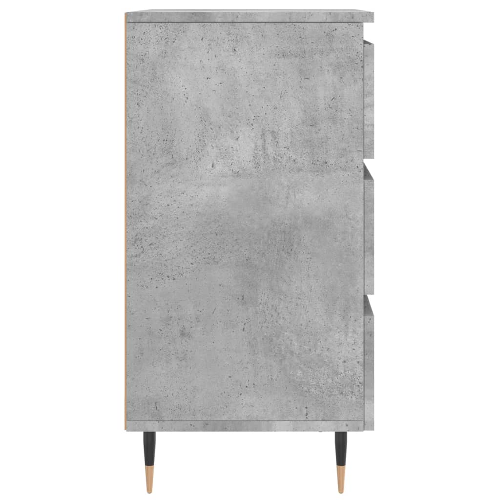 Nachttisch Betongrau 40x35x69 cm Holzwerkstoff