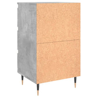 Thumbnail for Nachttisch Betongrau 40x35x69 cm Holzwerkstoff