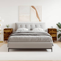 Thumbnail for Nachttische 2 Stk. Räuchereiche 40x35x69 cm Holzwerkstoff