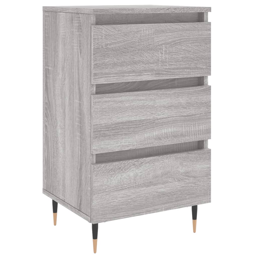 Nachttisch Grau Sonoma 40x35x69 cm Holzwerkstoff