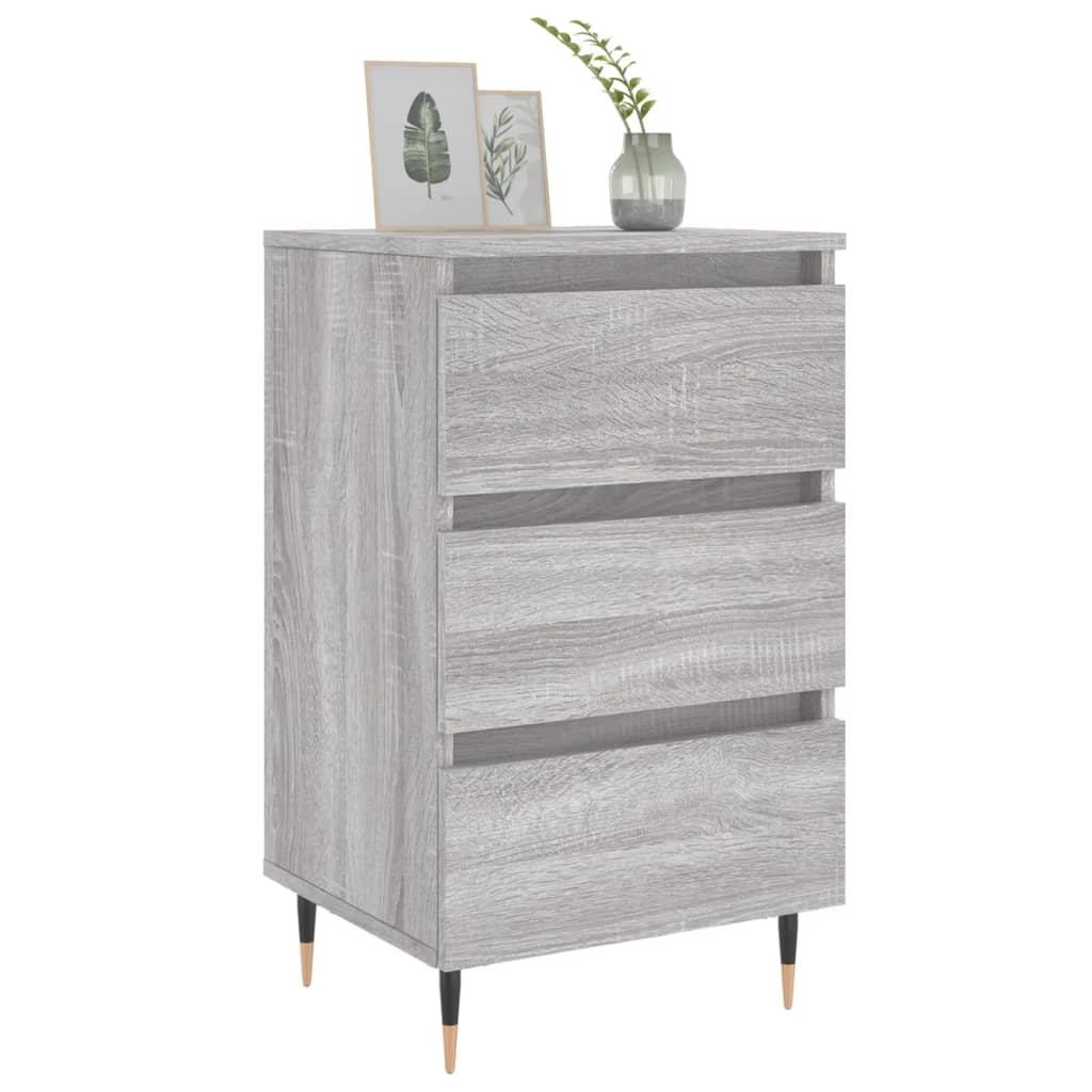 Nachttisch Grau Sonoma 40x35x69 cm Holzwerkstoff