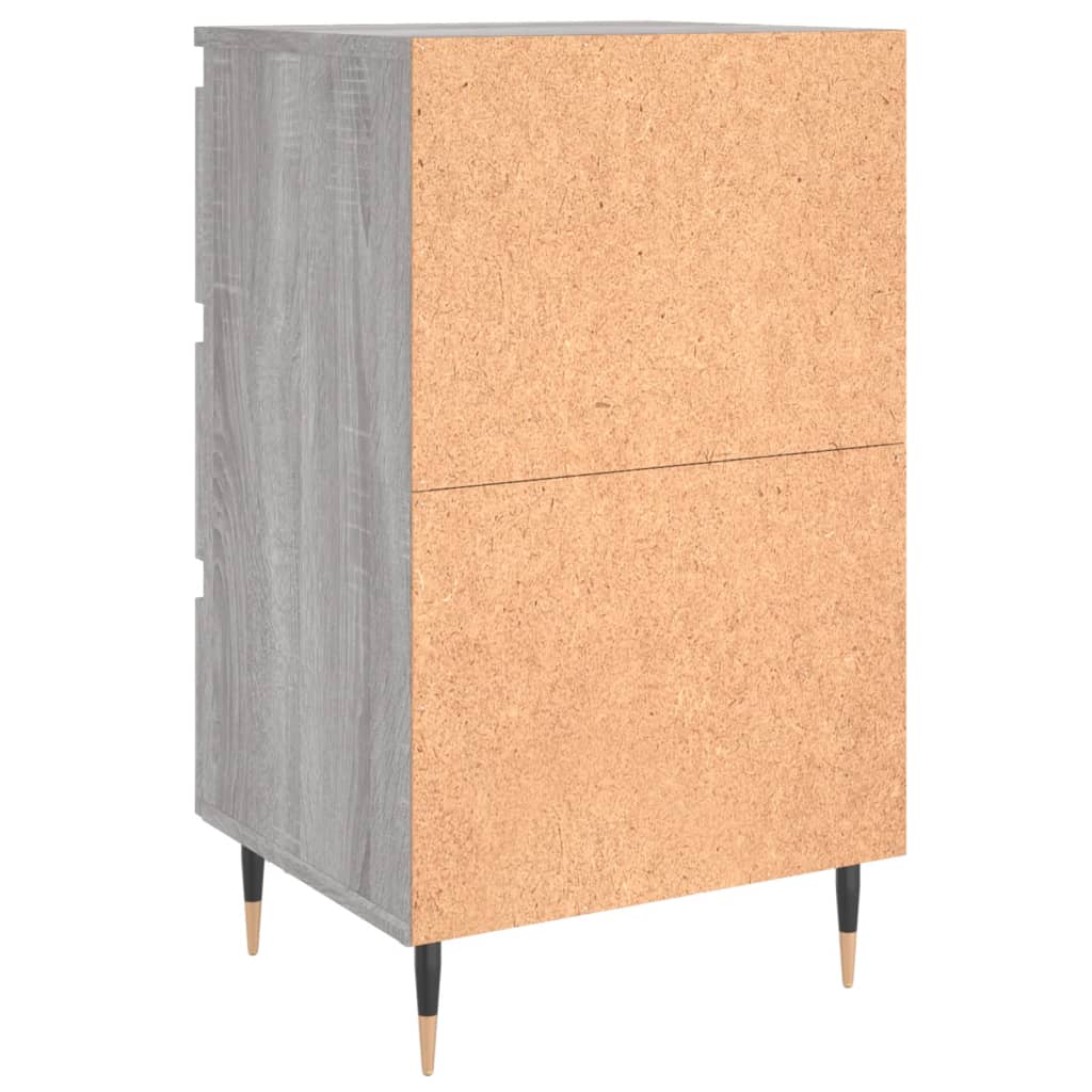 Nachttisch Grau Sonoma 40x35x69 cm Holzwerkstoff