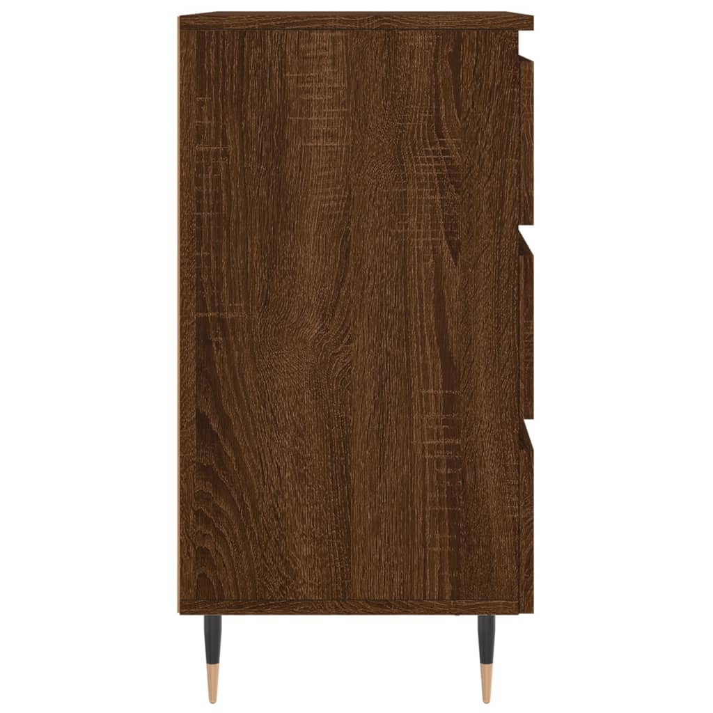 Nachttisch Braun Eichen-Optik 40x35x69 cm Holzwerkstoff