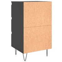 Thumbnail for Nachttisch Schwarz 40x35x69 cm Holzwerkstoff