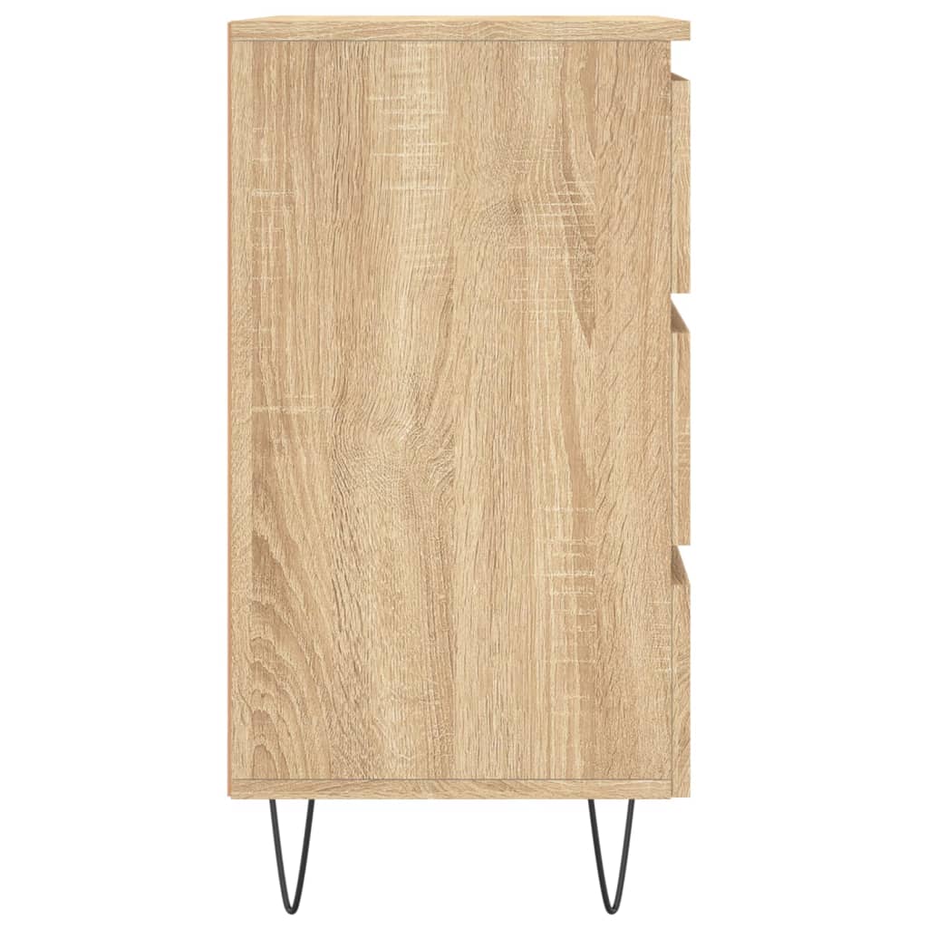 Nachttische 2 Stk. Sonoma-Eiche 40x35x69 cm Holzwerkstoff