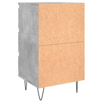 Thumbnail for Nachttisch Betongrau 40x35x69 cm Holzwerkstoff