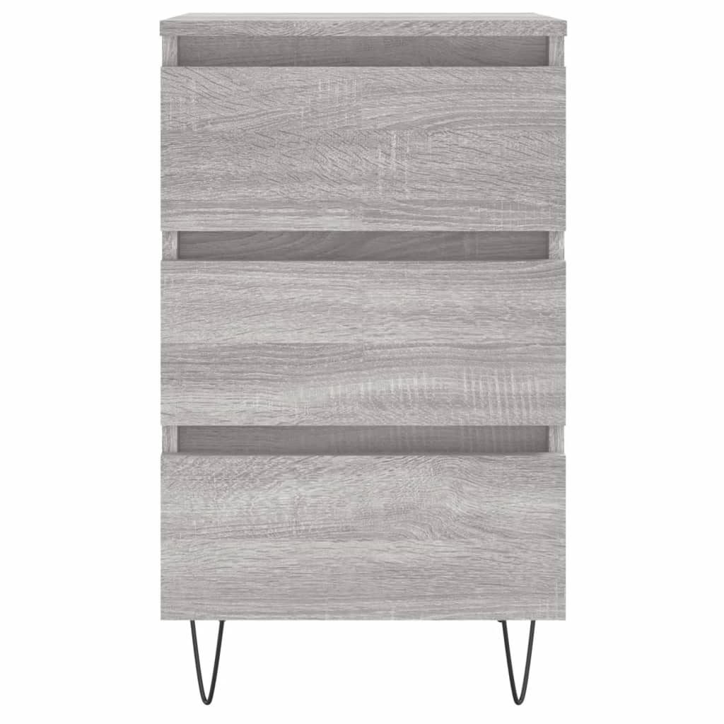 Nachttisch Grau Sonoma 40x35x69 cm Holzwerkstoff