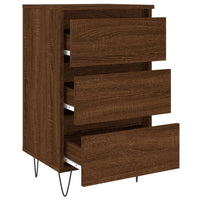Thumbnail for Nachttische 2 Stk. Braun Eichen-Optik 40x35x69 cm Holzwerkstoff