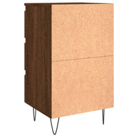 Thumbnail for Nachttische 2 Stk. Braun Eichen-Optik 40x35x69 cm Holzwerkstoff