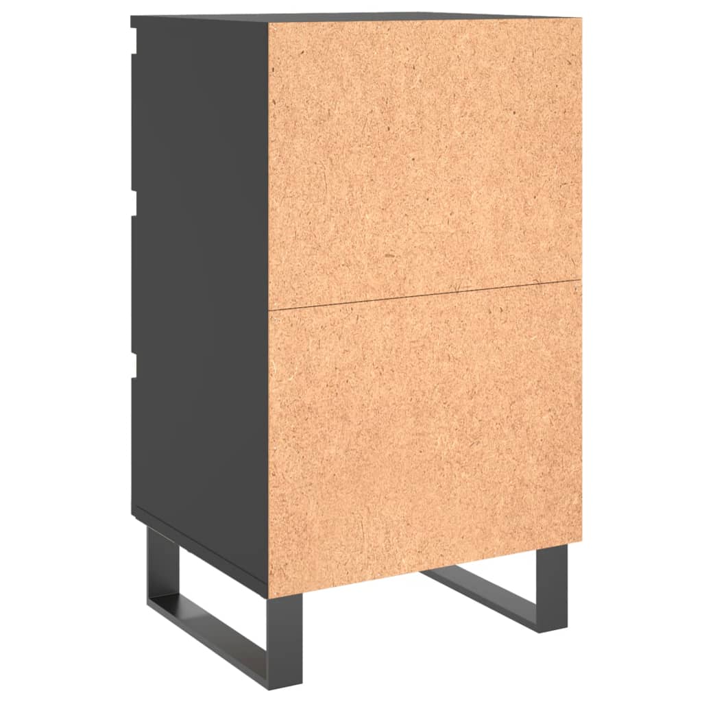 Nachttisch Schwarz 40x35x69 cm Holzwerkstoff
