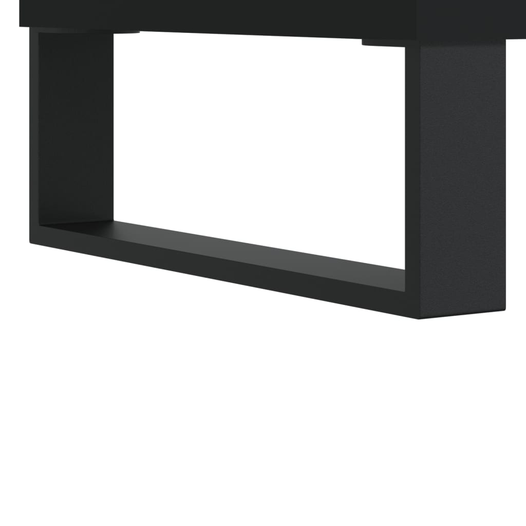 Nachttisch Schwarz 40x35x69 cm Holzwerkstoff
