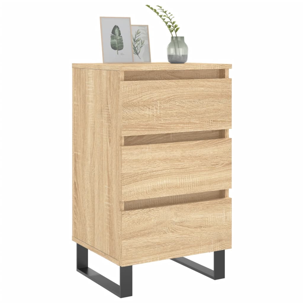 Nachttische 2 Stk. Sonoma-Eiche 40x35x69 cm Holzwerkstoff