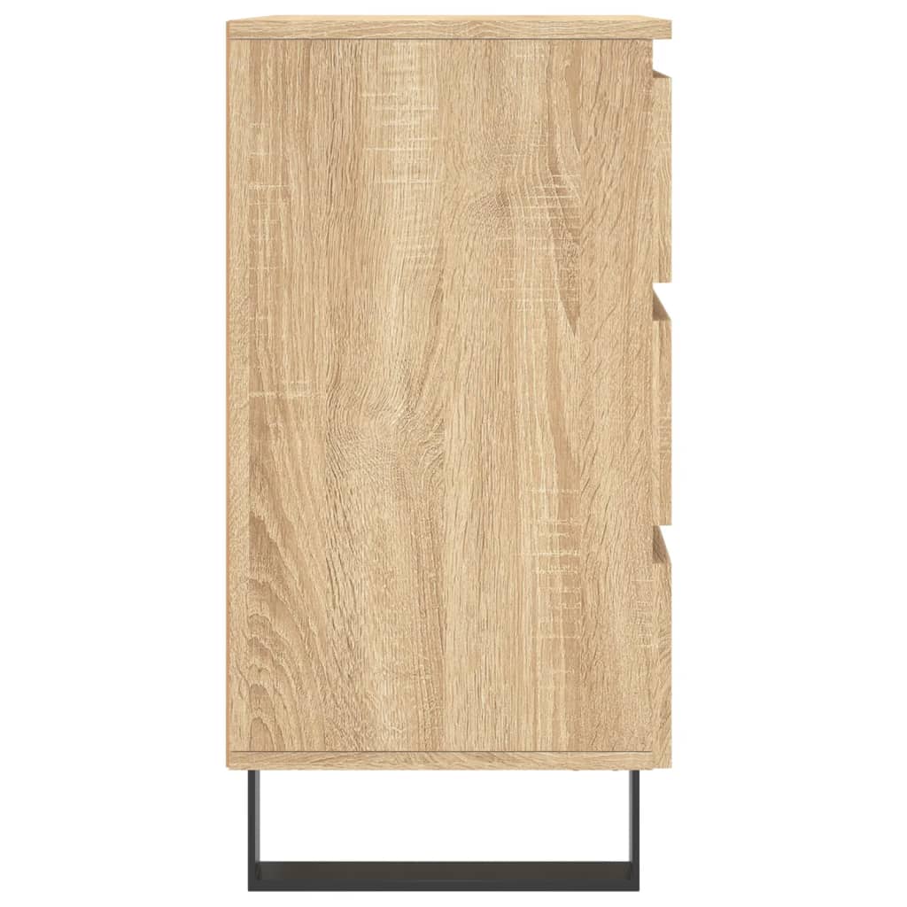 Nachttische 2 Stk. Sonoma-Eiche 40x35x69 cm Holzwerkstoff
