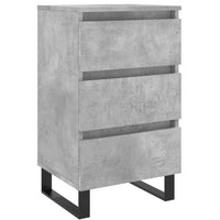 Thumbnail for Nachttisch Betongrau 40x35x69 cm Holzwerkstoff