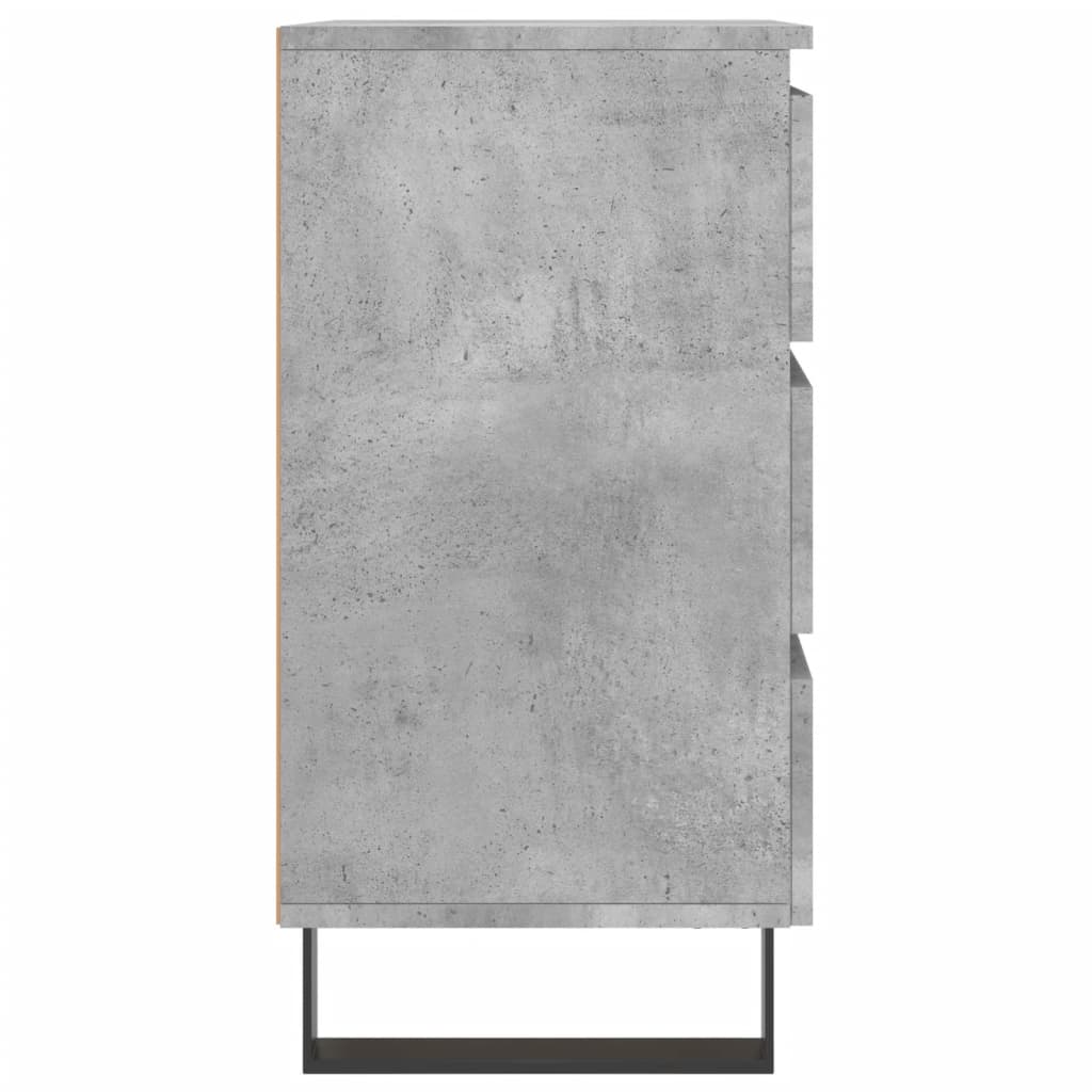 Nachttisch Betongrau 40x35x69 cm Holzwerkstoff
