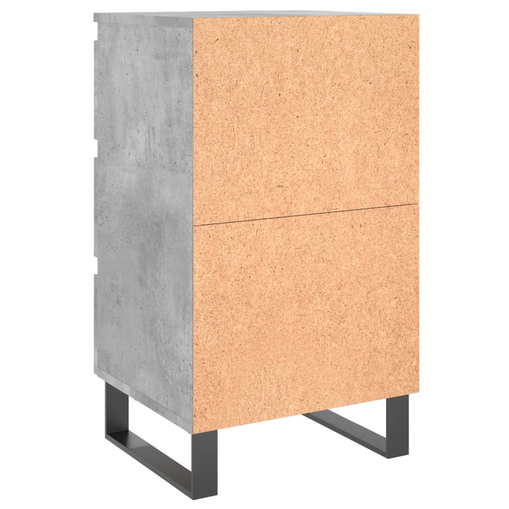 Nachttische 2 Stk. Betongrau 40x35x69 cm Holzwerkstoff