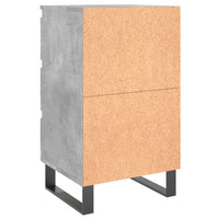 Thumbnail for Nachttische 2 Stk. Betongrau 40x35x69 cm Holzwerkstoff