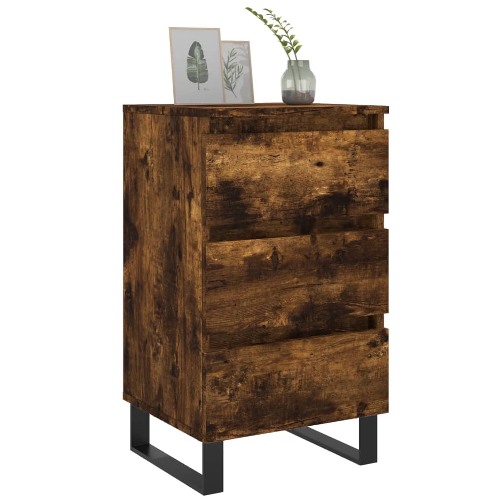 Nachttisch Räuchereiche 40x35x69 cm Holzwerkstoff