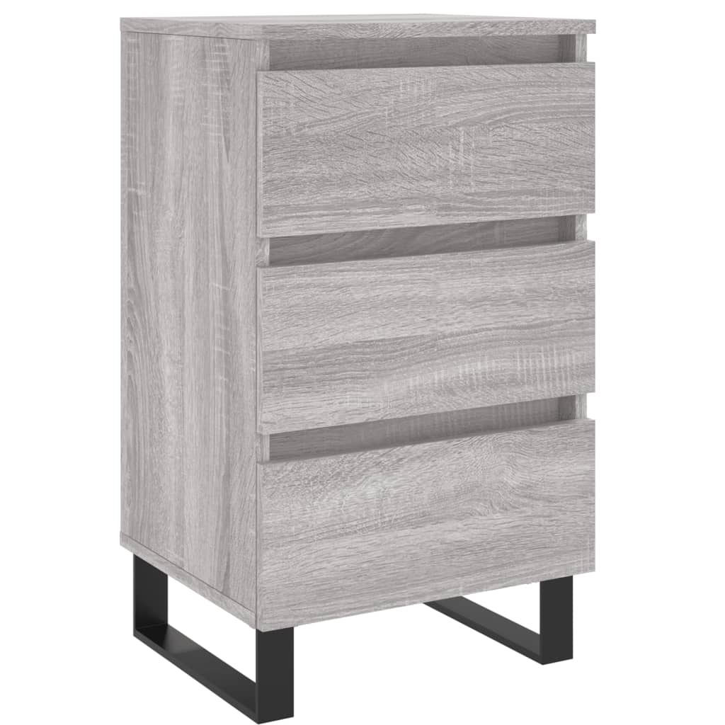 Nachttisch Grau Sonoma 40x35x69 cm Holzwerkstoff