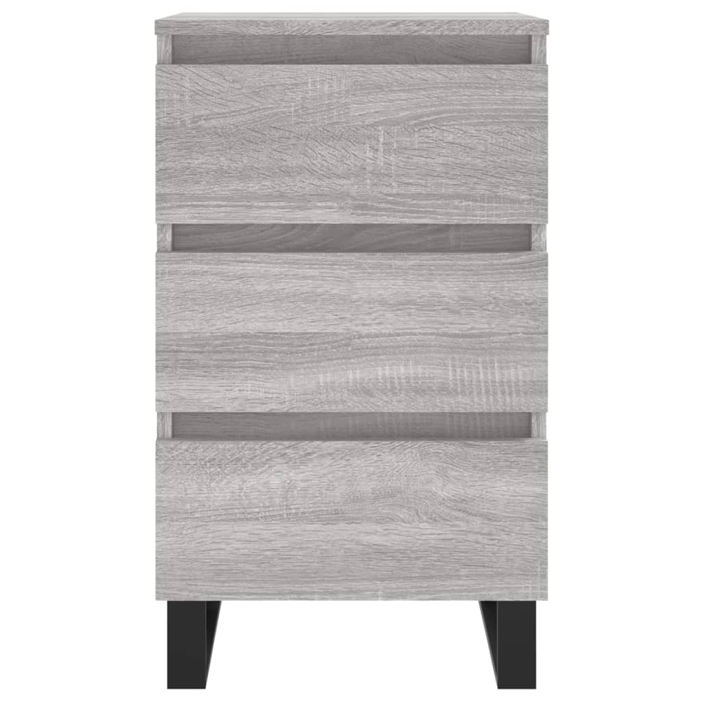 Nachttisch Grau Sonoma 40x35x69 cm Holzwerkstoff