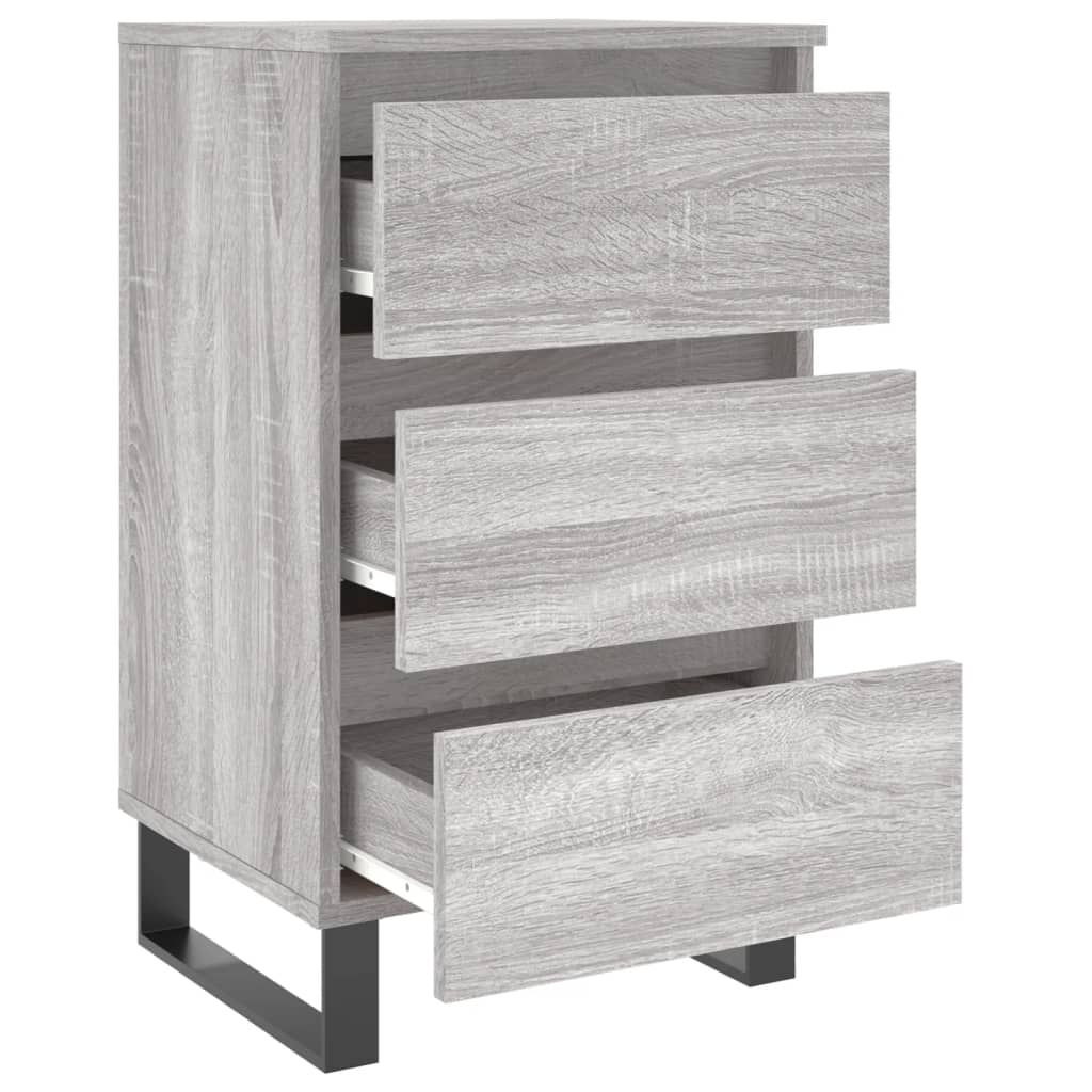 Nachttisch Grau Sonoma 40x35x69 cm Holzwerkstoff