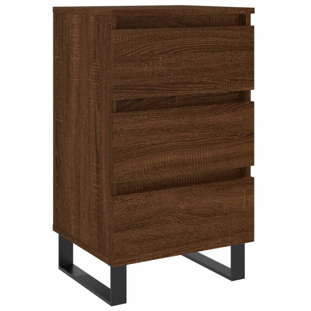 Nachttisch Braun Eichen-Optik 40x35x69 cm Holzwerkstoff