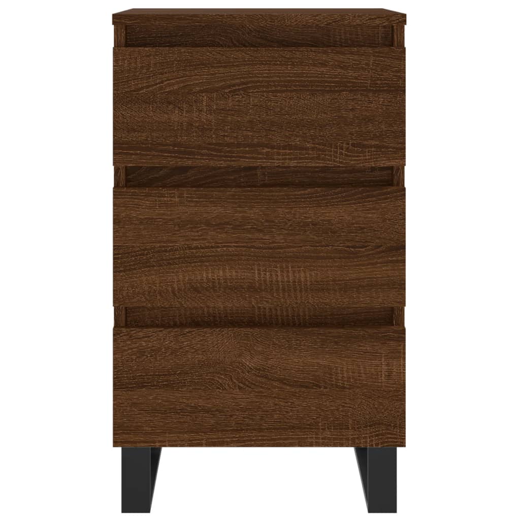 Nachttisch Braun Eichen-Optik 40x35x69 cm Holzwerkstoff