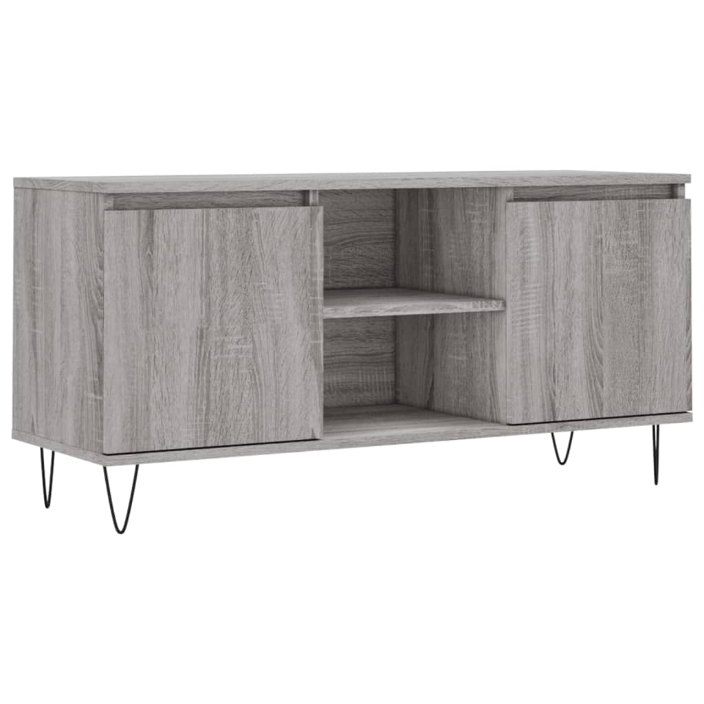 TV-Schrank Grau Sonoma 104x35x50 cm Holzwerkstoff