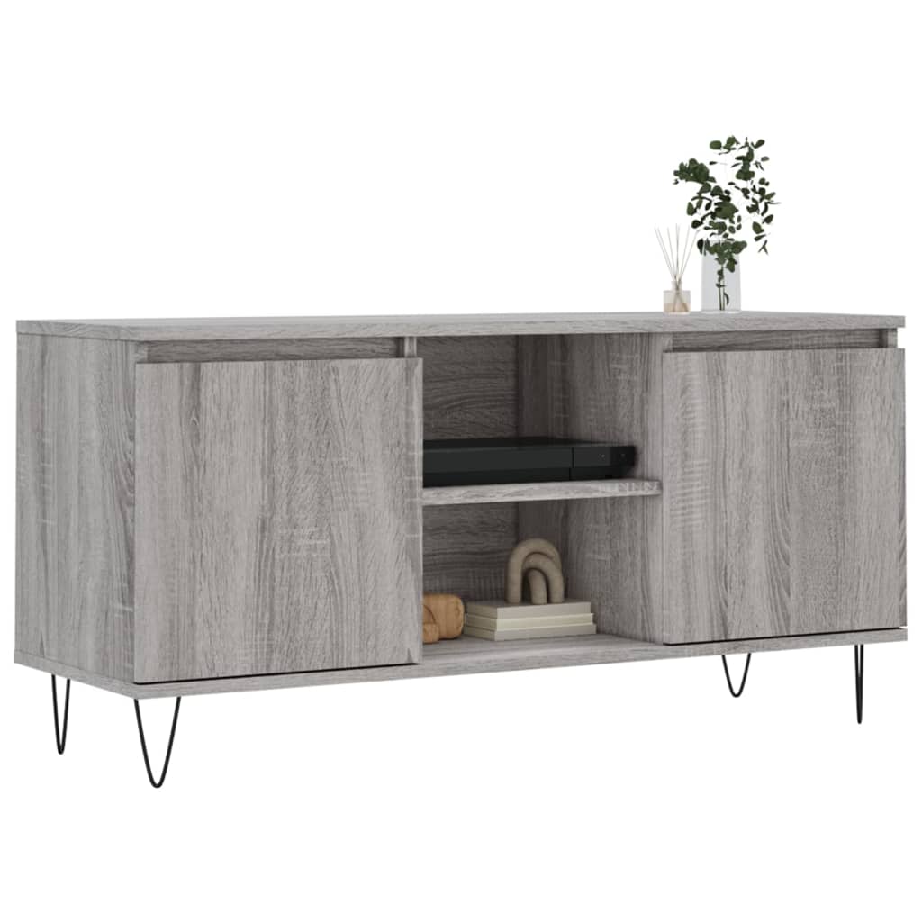 TV-Schrank Grau Sonoma 104x35x50 cm Holzwerkstoff