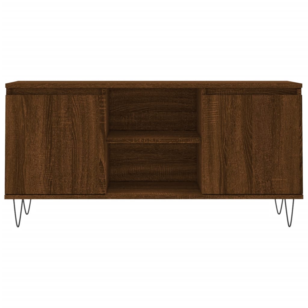 TV-Schrank Braun Eichen-Optik 104x35x50 cm Holzwerkstoff