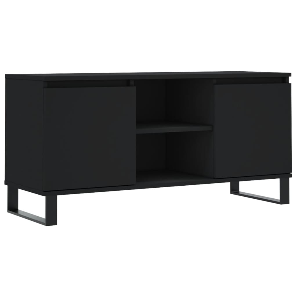 TV-Schrank Schwarz 104x35x50 cm Holzwerkstoff