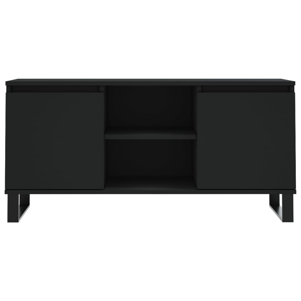 TV-Schrank Schwarz 104x35x50 cm Holzwerkstoff