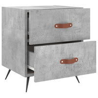 Thumbnail for Nachttisch Betongrau 40x35x47,5 cm Holzwerkstoff