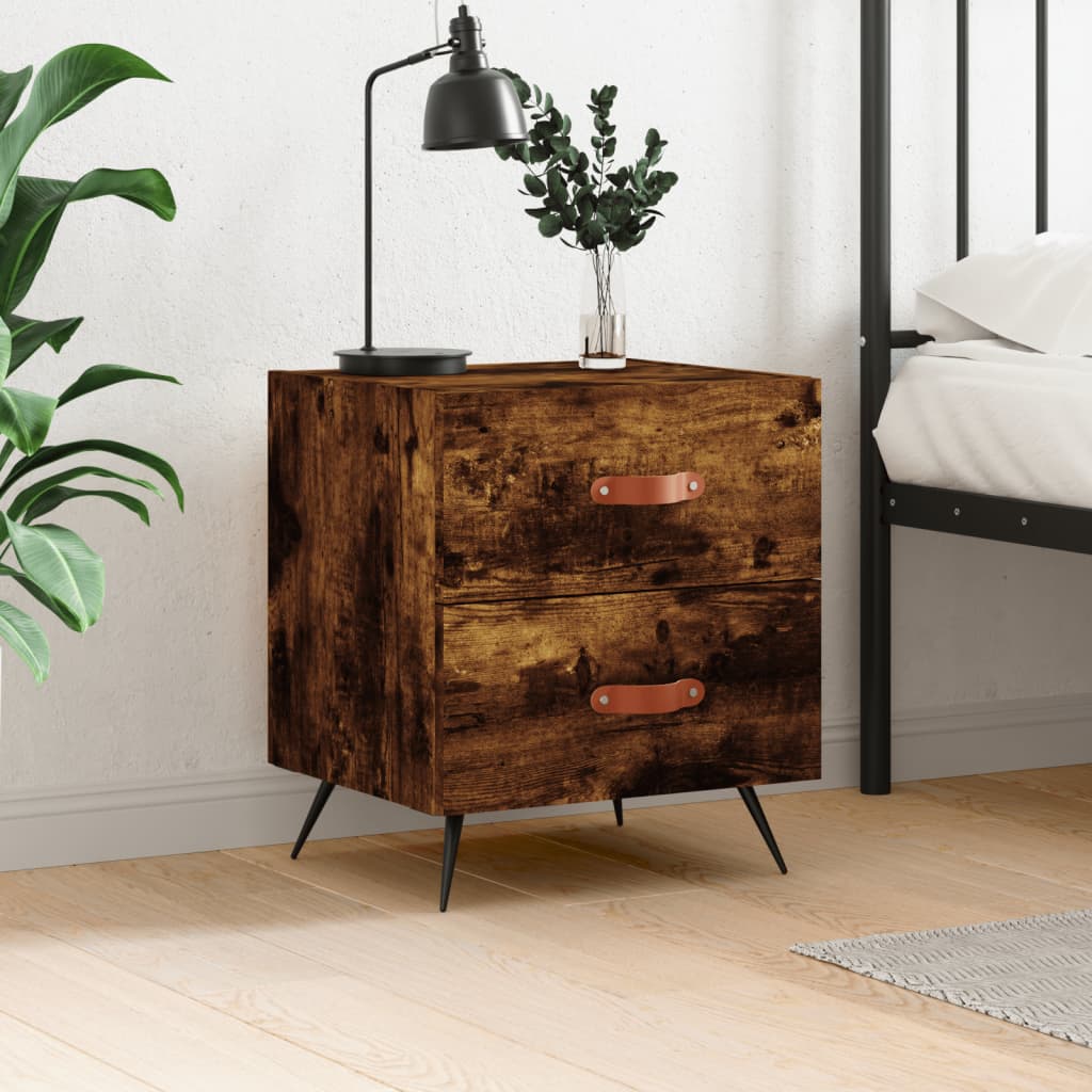 Nachttisch Räuchereiche 40x35x47,5 cm Holzwerkstoff