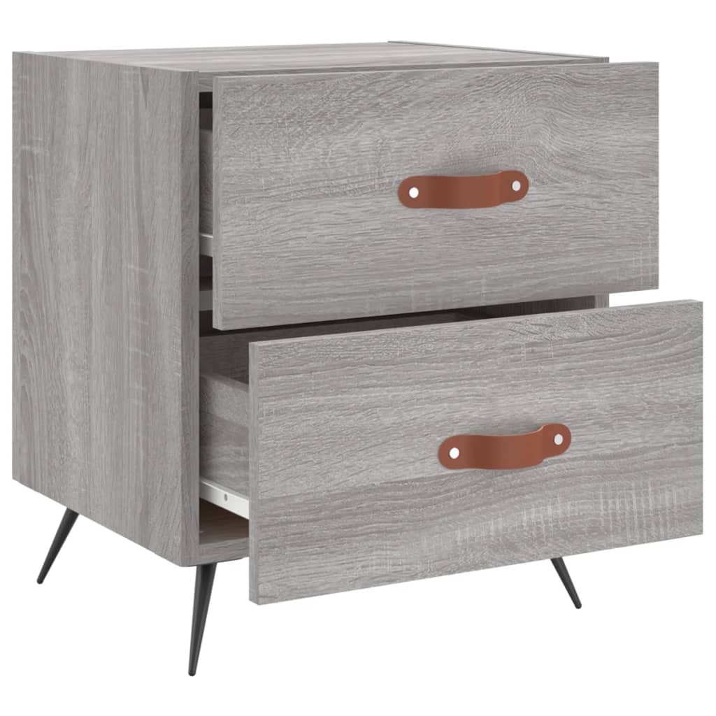Nachttisch Grau Sonoma 40x35x47,5 cm Holzwerkstoff