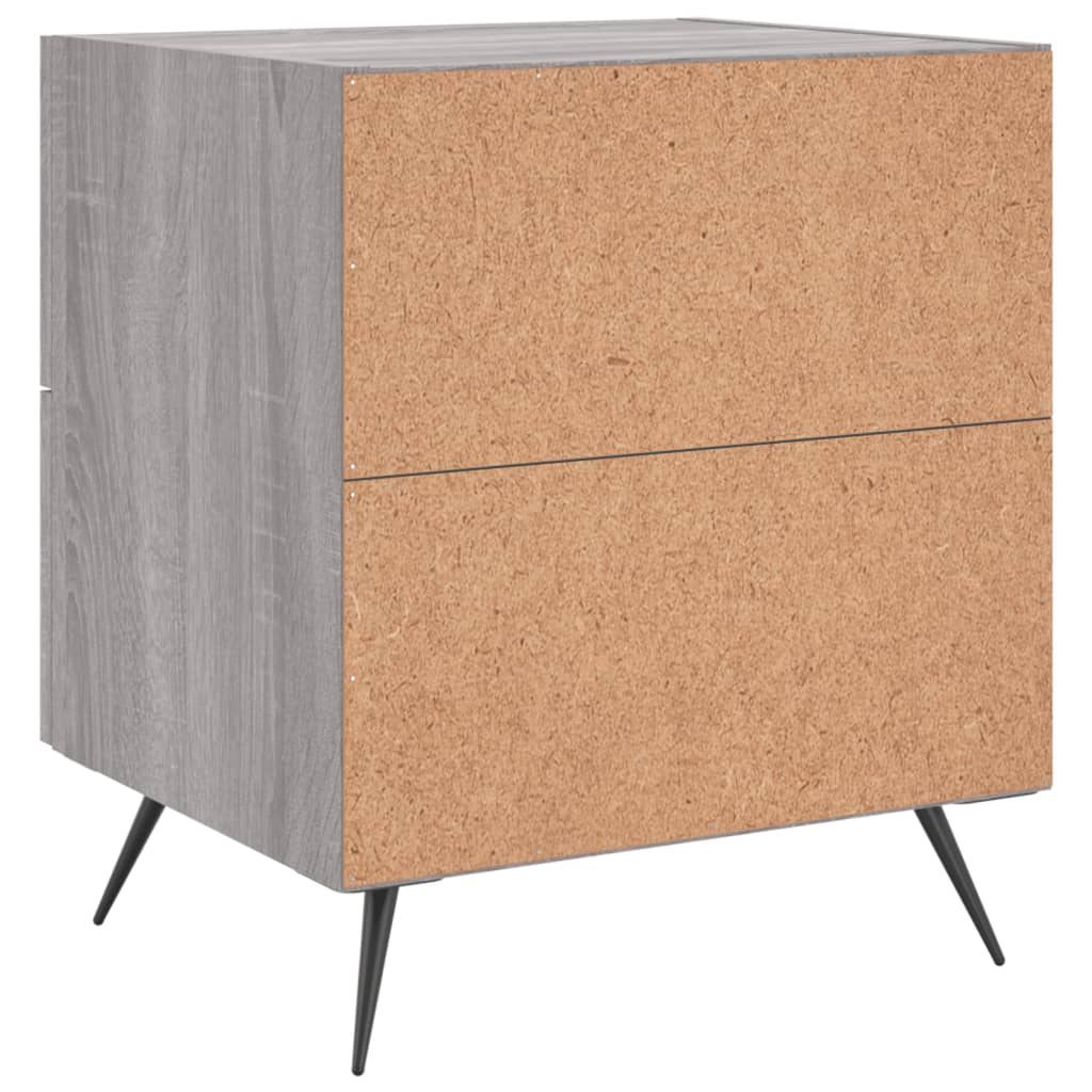Nachttisch Grau Sonoma 40x35x47,5 cm Holzwerkstoff