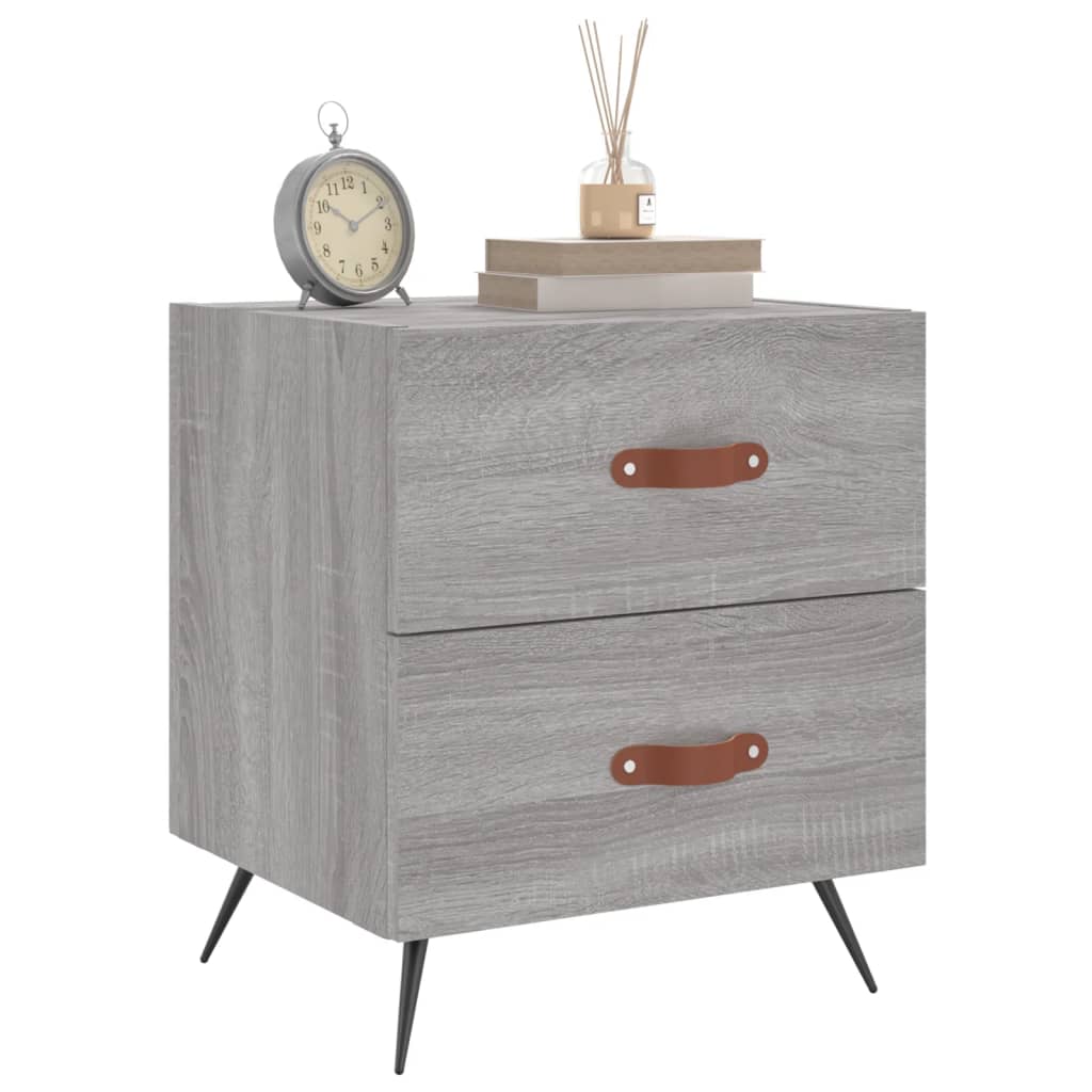 Nachttisch Grau Sonoma 40x35x47,5 cm Holzwerkstoff