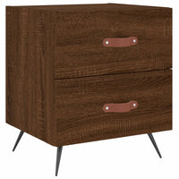 Thumbnail for Nachttische 2Stk. Braun Eichen-Optik 40x35x47,5cm Holzwerkstoff