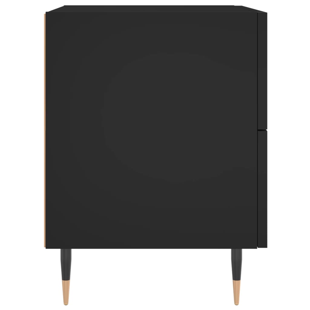 Nachttisch Schwarz 40x35x47,5 cm Holzwerkstoff