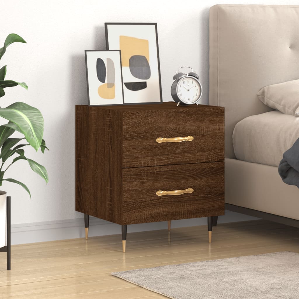 Nachttisch Braune Eiche 40x35x47,5 cm Holzwerkstoff