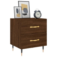 Thumbnail for Nachttische 2Stk. Braun Eichen-Optik 40x35x47,5cm Holzwerkstoff