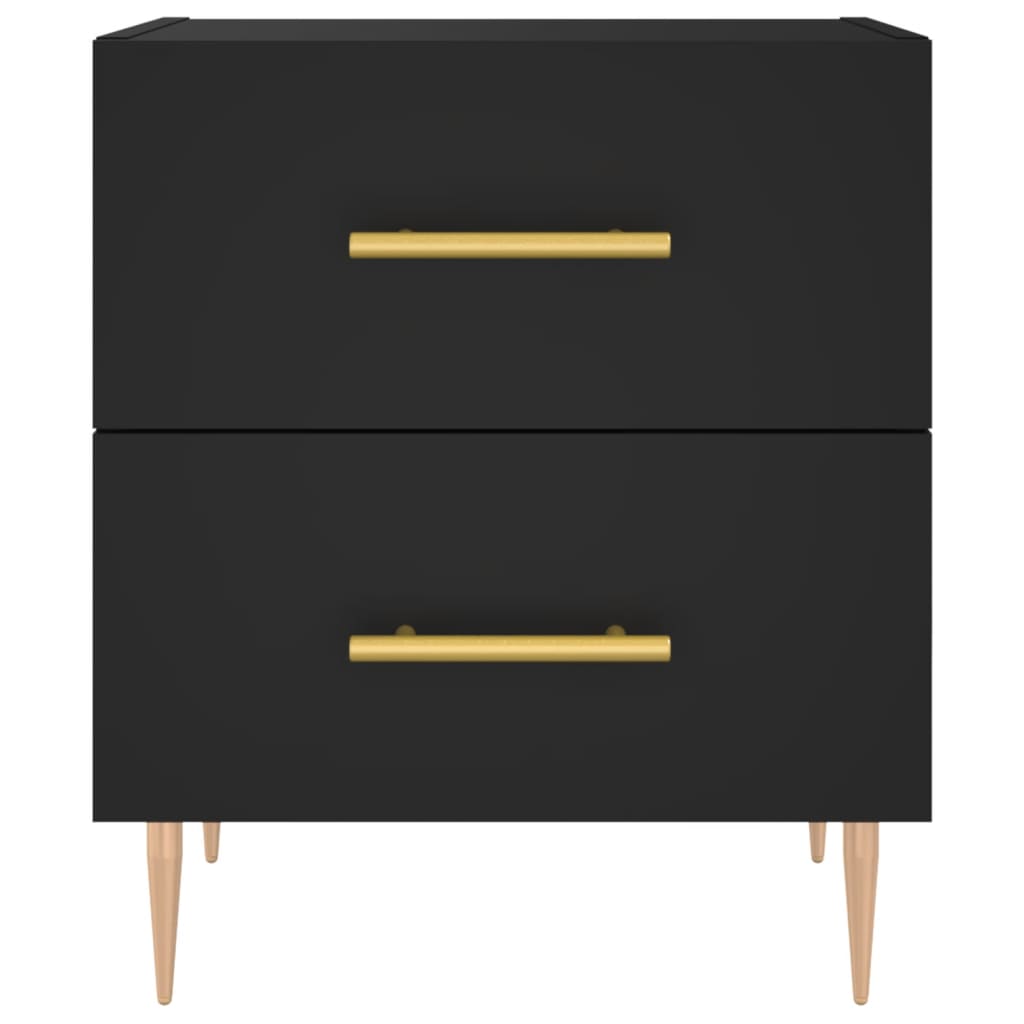 Nachttische 2 Stk. Schwarz 40x35x47,5 cm Holzwerkstoff