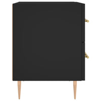 Thumbnail for Nachttische 2 Stk. Schwarz 40x35x47,5 cm Holzwerkstoff