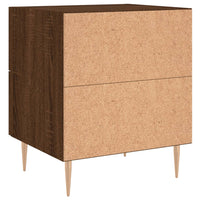 Thumbnail for Nachttische 2Stk. Braun Eichen-Optik 40x35x47,5cm Holzwerkstoff