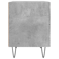 Thumbnail for Nachttisch Betongrau 40x35x47,5 cm Holzwerkstoff