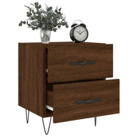 Thumbnail for Nachttische 2Stk. Braun Eichen-Optik 40x35x47,5cm Holzwerkstoff